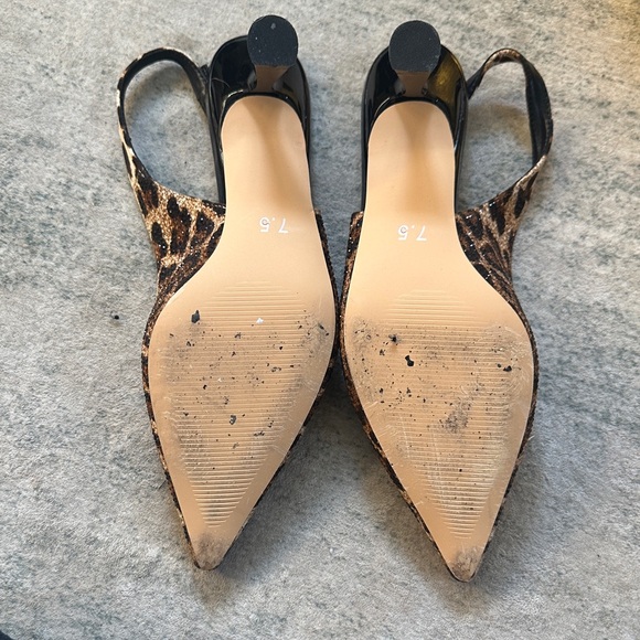 Leopard Print Rhinestone Heels - Picture 4 of 8